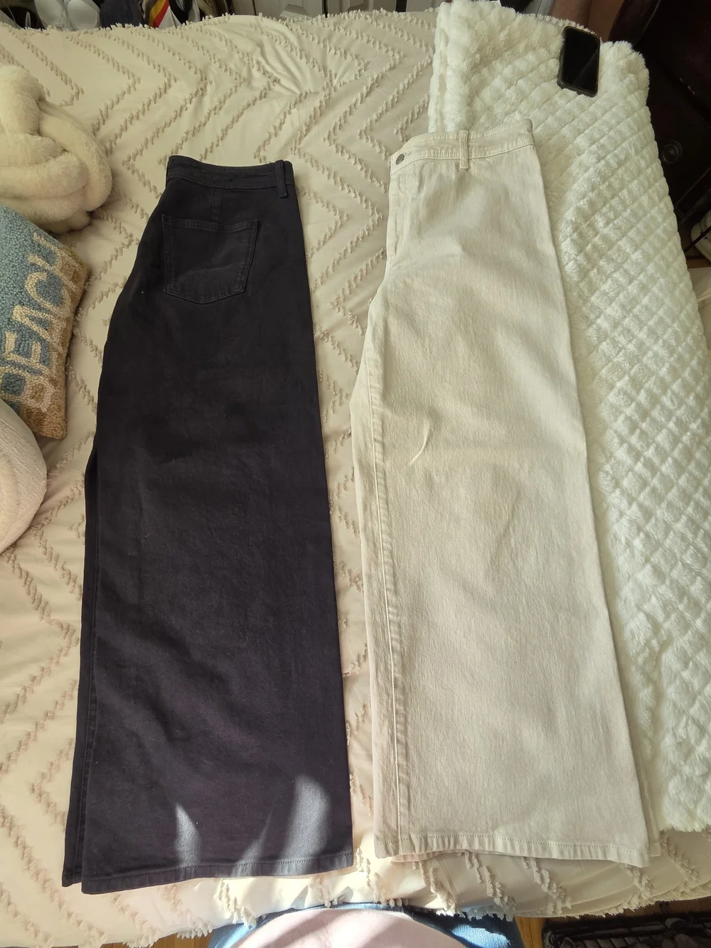 Target Wide-Leg Jeans Duo in Black and Cream